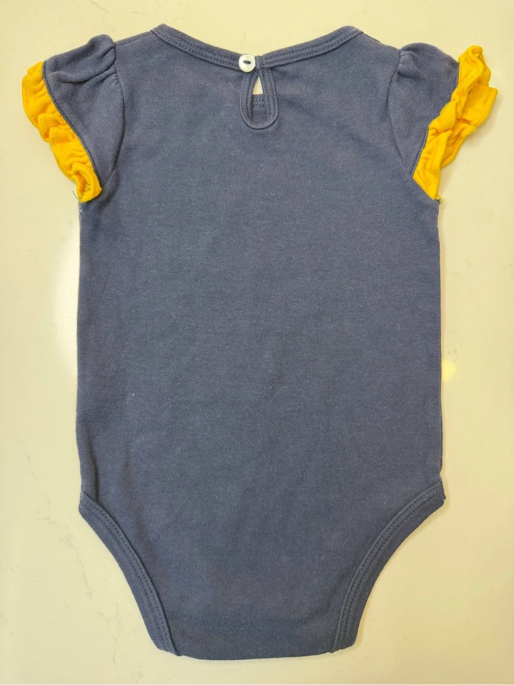 University of Michigan Wolverines Baby Bodysuit Ruffle Sleeve 6-9 Months